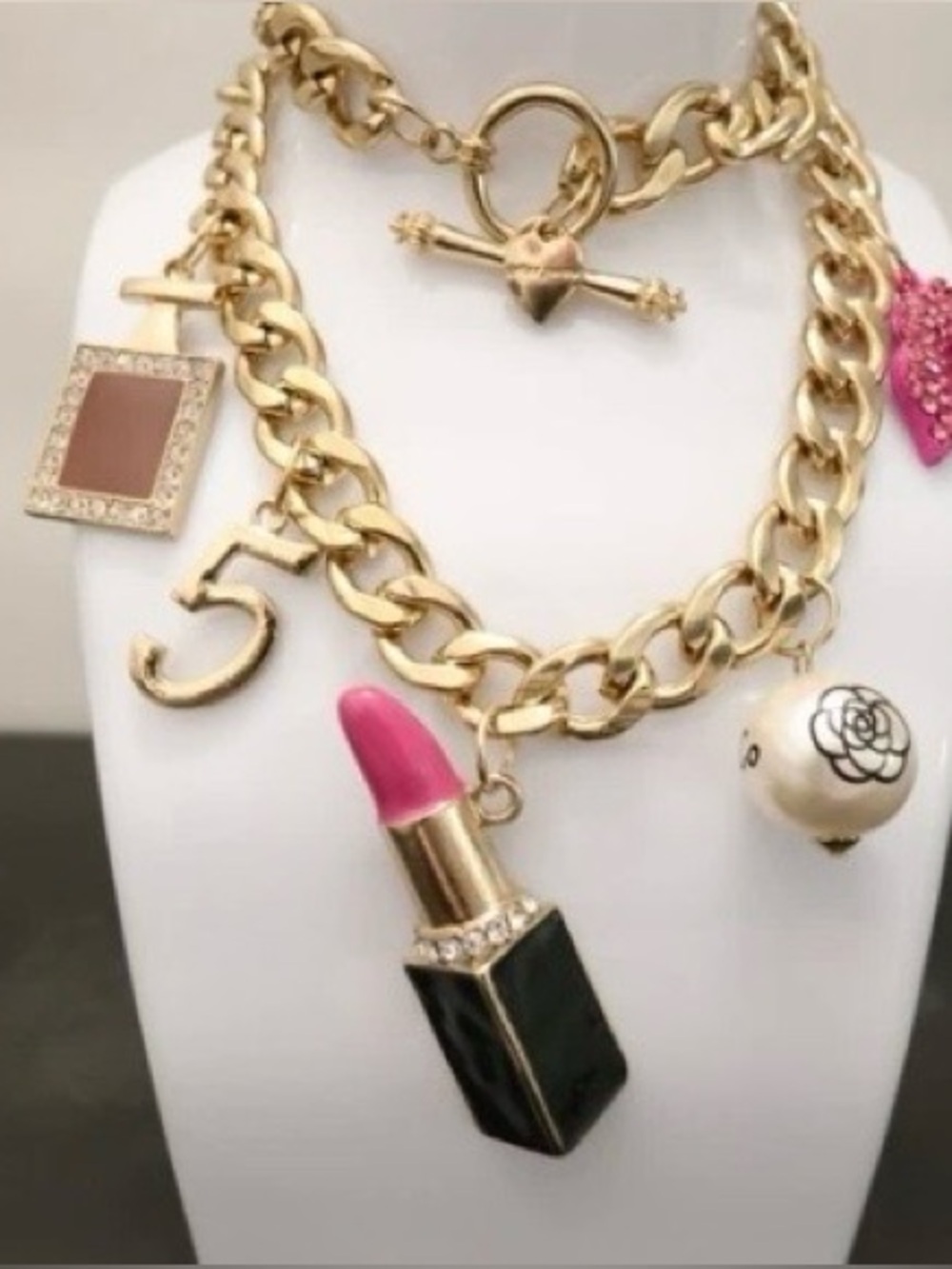 Betsey Johnson Iconic “Co Co Chanel”Necklace